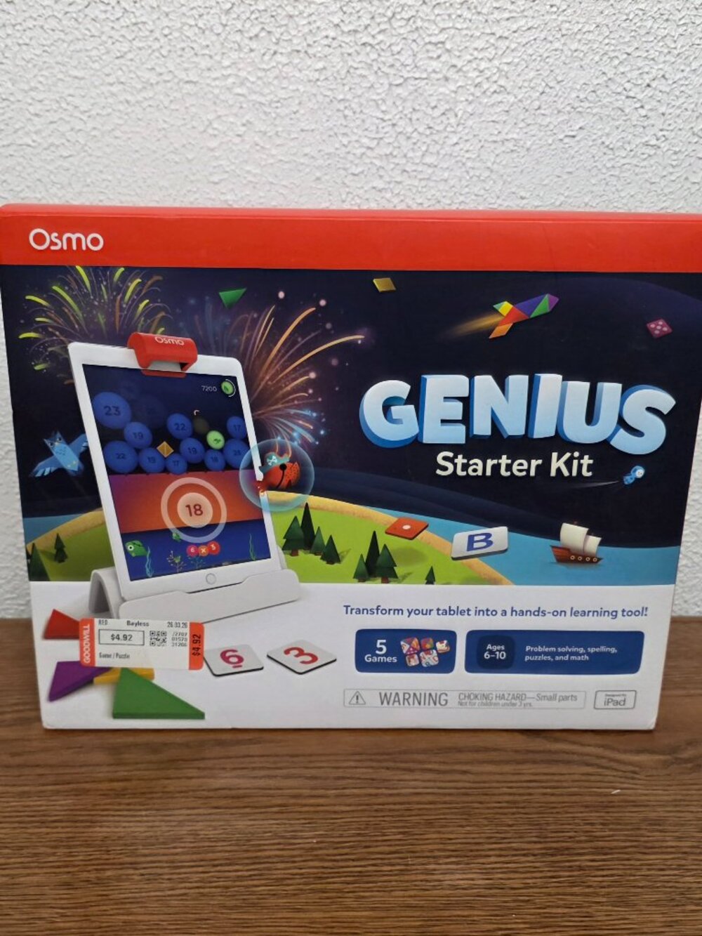 Learning 2019 Osmo Genius Starter Kit for iPad Ages 6-10 - New